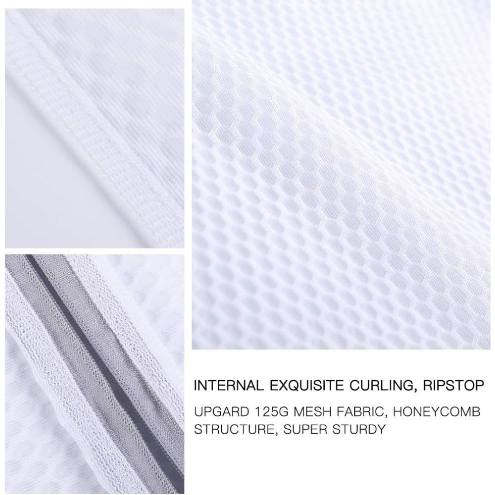 4pcs Premium Mesh Laundry Bags with Durable Zipper - Breathable & Rust-Proof for Delicates, Bras, Socks - Versatile Sizes, Ideal for Efficient Washing, Laundry Room Accessories, Laundry Bags